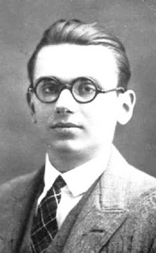 Kurt Gödel a los 20 años